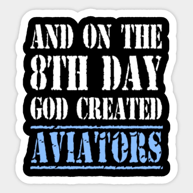 Unique Gifts For Aviator Sticker by divawaddle